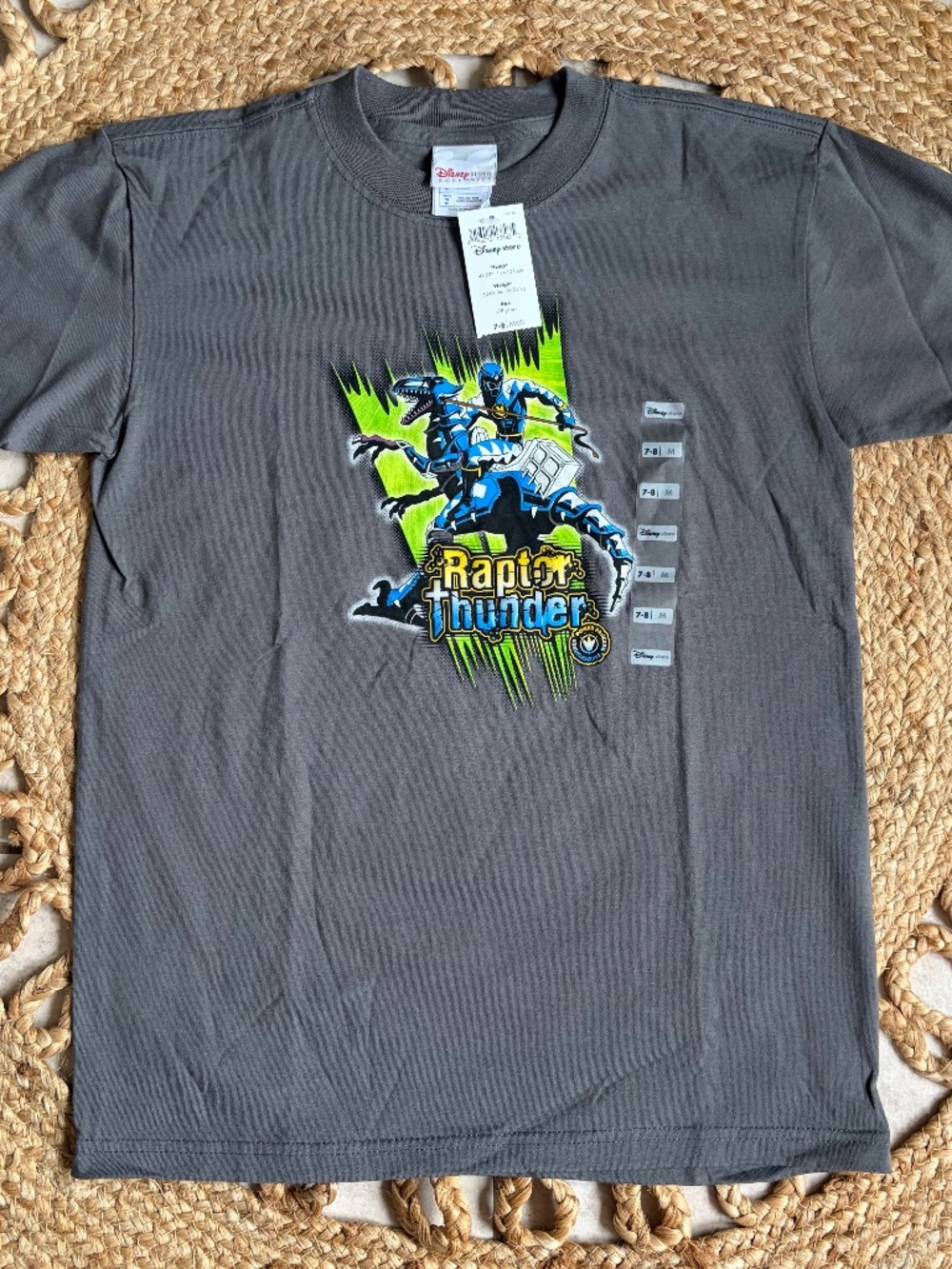 Power Rangers Raptor Thunder Disney Store Exclusive t-shirt